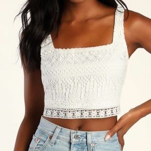 Lulus crochet top